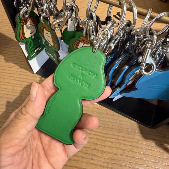 NWT Coach X Peanuts Peppermint Patty Bag Charm CBG567 - Picture 2 of 3